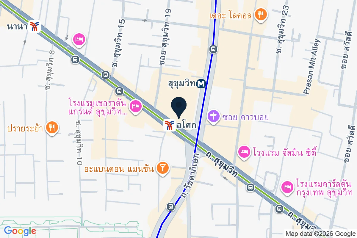 แผนที่ตำแหน่งเสวย เทอร์มินอล 21 อโศก