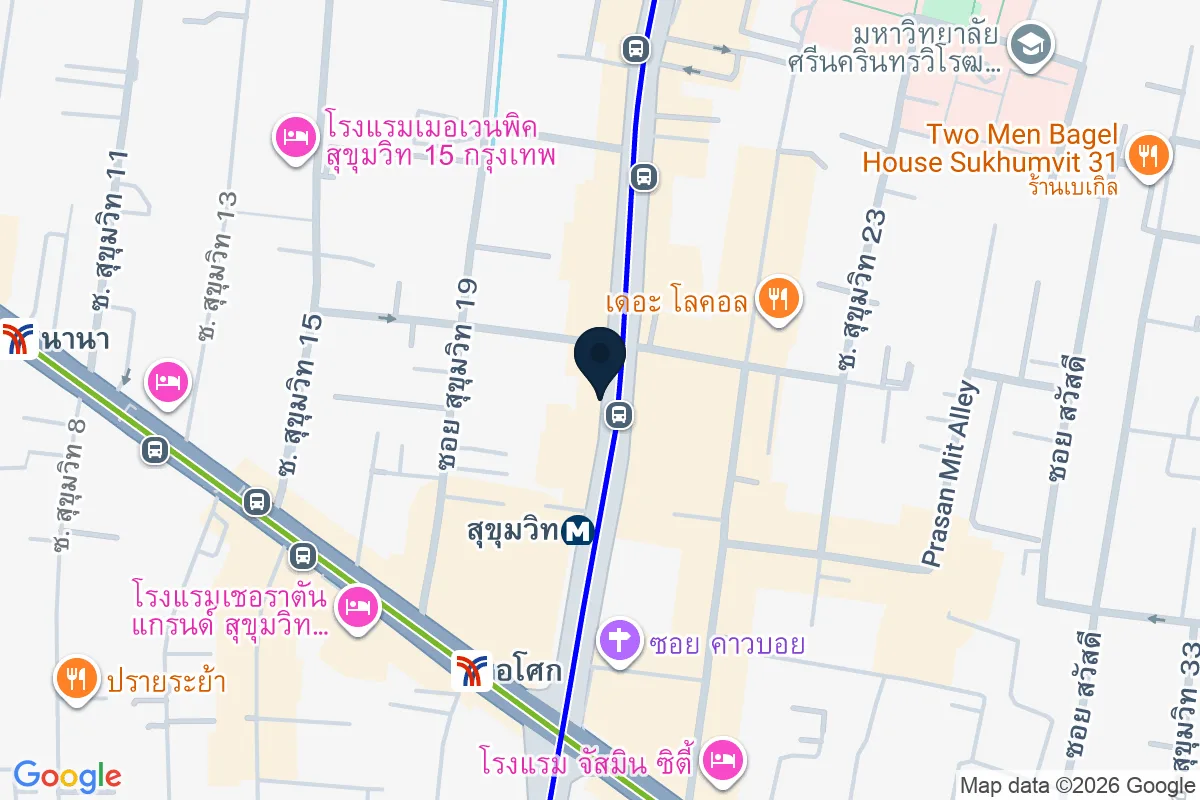 แผนที่ตำแหน่งXiong Lao Han Malatang สาขา อโศก