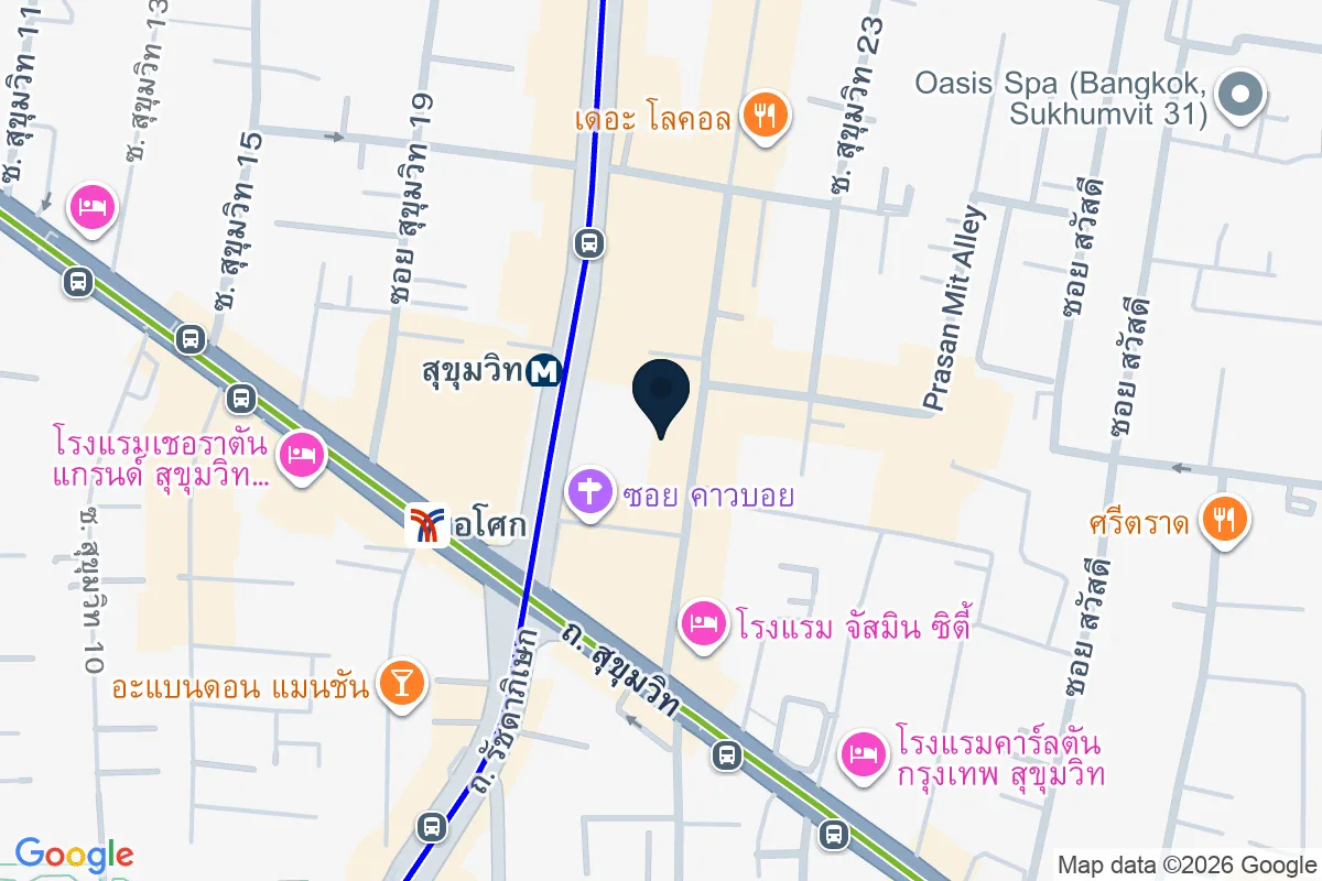 แผนที่ตำแหน่งMUNIQ Sukhumvit 23