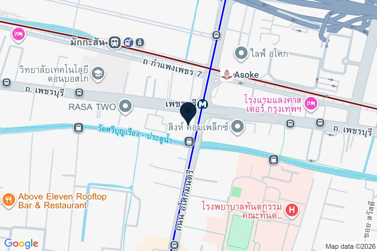แผนที่ตำแหน่งคิว อโศก