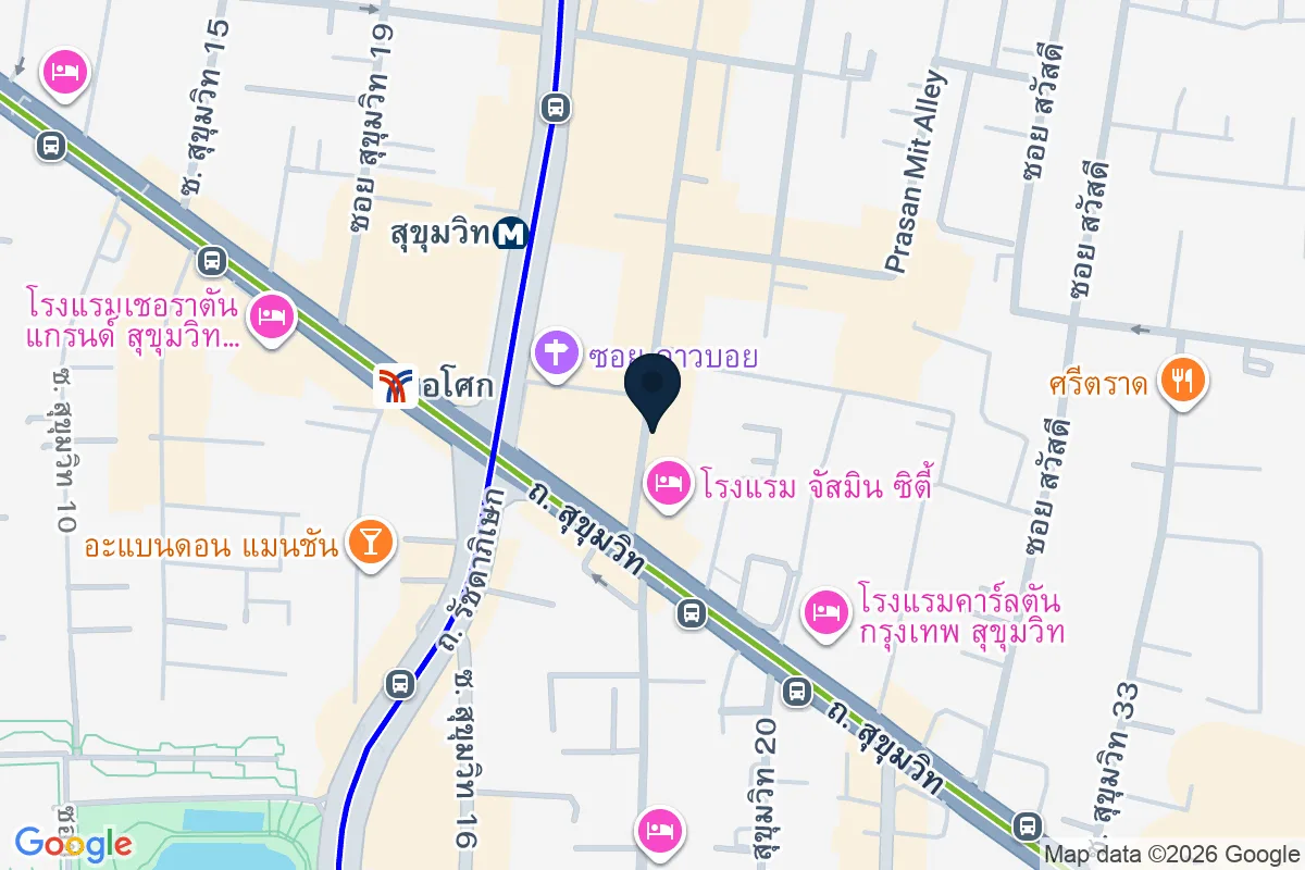 แผนที่ตำแหน่งเอจด์ สุขุมวิท 23