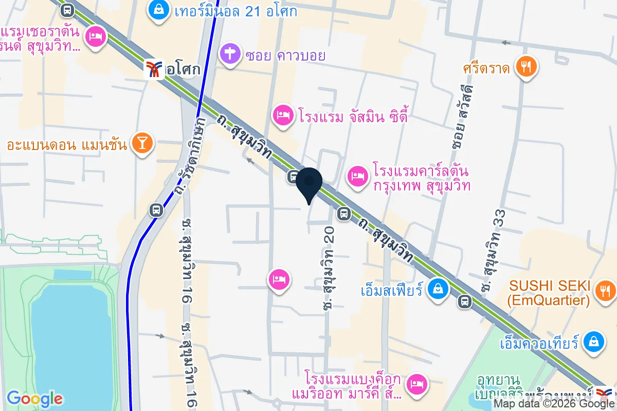 แผนที่ตำแหน่งMelly Sukhumvit