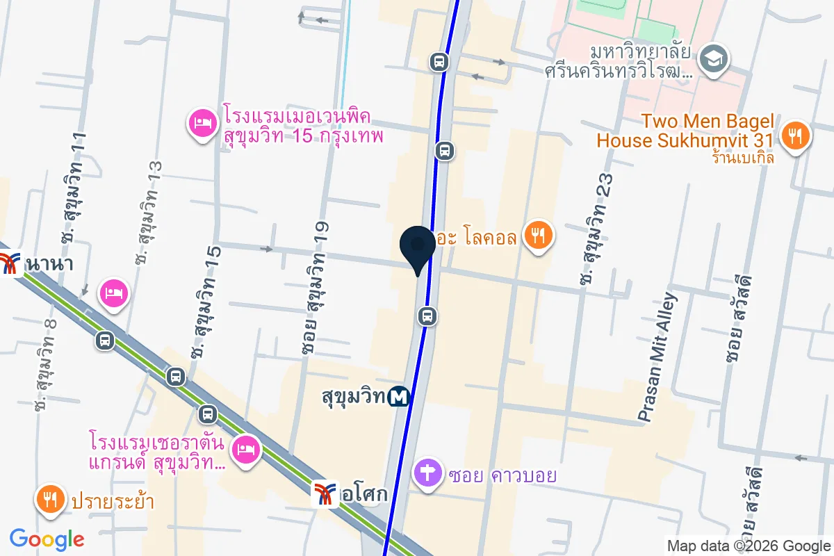 แผนที่ตำแหน่งปิง หูฉลาม อโศก