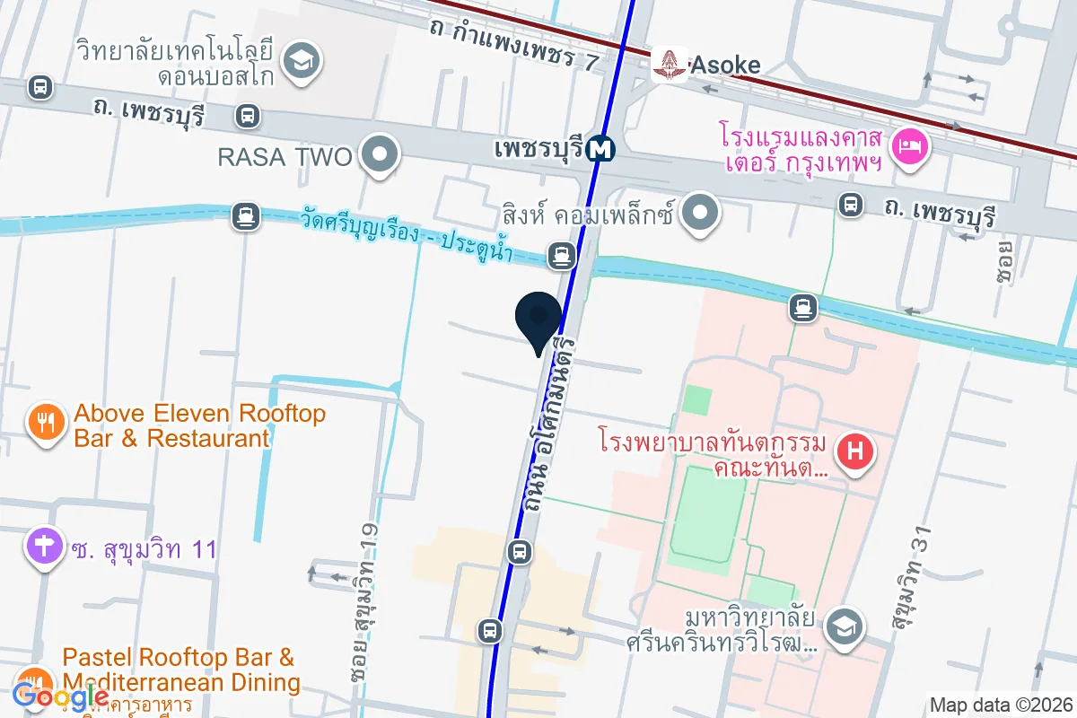 แผนที่ตำแหน่งเดอะ ลอฟท์ อโศก