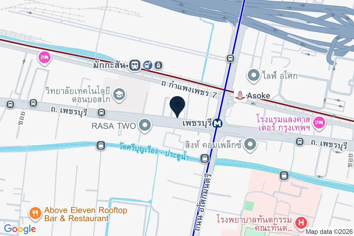 แผนที่ตำแหน่งThe Address Asoke