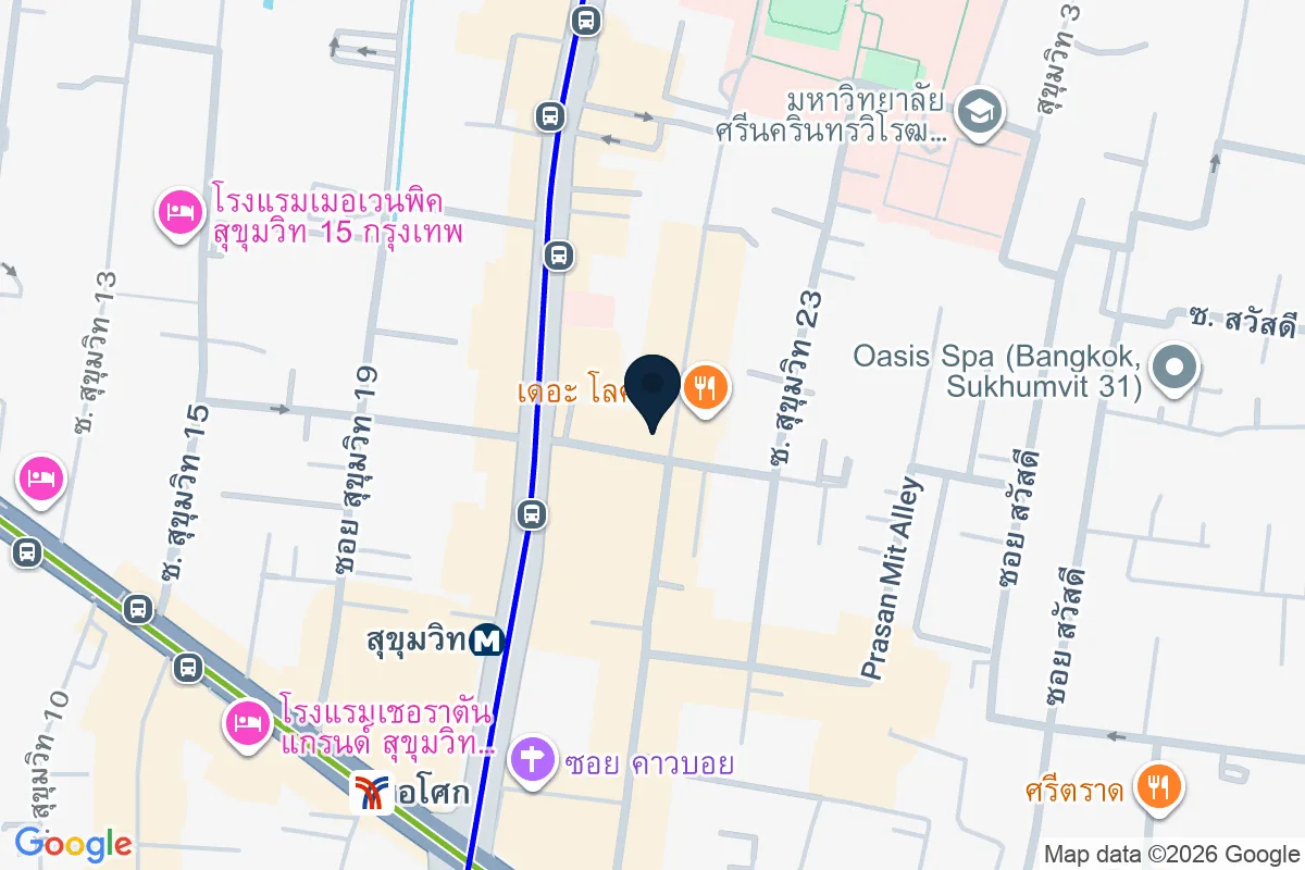 แผนที่ตำแหน่งMay Veggie Home Soi 23